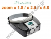       LED  zoom x 5.8 max  Pros Kit MA-016 S/PRO 