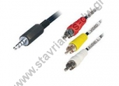   3.5mm 4-Pin  3 RCA stereo   1.5m       &   S508TR 3RCA 