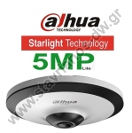  DAHUA HAC-EW2501-0140B Fisheye Starlight    1.4mm   180   5MP 