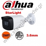  DAHUA HAC-HFW1231TLM-I6-A-0360B Bullet  Starlight   2MP   3.6m  . 