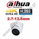  DAHUA IPC-HDW3841T-ZAS-27135 IP Dome  H265 8MP   2.7-13.5mm MotorZoom 