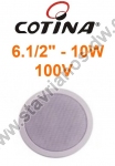    6.1/2" 10W    100V   Cotina CS-6210 /W 
