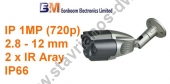   IP  1MP 720p ONVIF   Varifocal 2.8 - 12mm  2 x IR Led Aray IPC-VK60A-1.0M-POE 