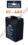  Μολύβδου μπαταρία επαναφορτιζόμενη 6V - 4AH PS4-6 