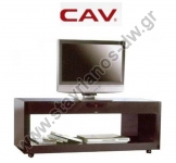  Επιπλο τηλεόρασης με ένα ράφι τροχήλατο και ενσωματωμένα ηχεία  της Cav PW-1140 