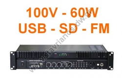    100V   60W   FM     Flash USB  SD MPA-060QUF 