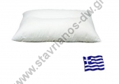  Μαξιλάρι ύπνου ανατομικό απο πουπουλόπανο με γέμιση polyester fiber siliconised DW-50X70ANATOMIC 