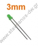  LED3MM-GREEN LED 3mm     