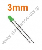  LED3MM-GREEN LED 3mm     