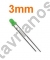  LED3MM-GREEN LED 3mm     