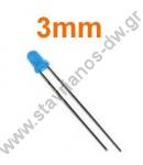  LED3MM-BLUE LED 3mm Diffused    