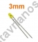  LED3MM-YELLOW LED 3mm     