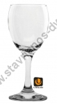  Γυάλινο ποτήρι κρασιού με χωρητικότητα 18cl και διαστάσεις Φ6.8 x 16cm UNIGLASS-18 