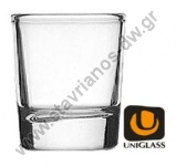  Ποτήρι Γυάλινο Λικέρ - Σφηνάκι χωρητικότητας 4cl με διαστάσεις Φ4.4 x 5.2cm UNIGLASS-4 