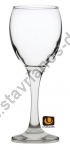  Γυάλινο ποτήρι κρασιού με χωρητικότητα 18cl και διαστάσεις Φ6.95 x 17.4cm UNIGLASS-6.95 