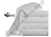  Πετσέτα προσώπου λευκή με διαστάσεις 50 x 100cm απο βαμβάκι μονόκλωνη DW-480PS/50X100 