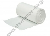  Σακούλες απορριμμάτων για γραφείο - τουαλέτας (σετ 100 τμχ) με διαστάσεις 48 x 50cm σε χρώμα λευκό DW-4850-WH 