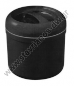 Παγοδιατηρητής πλαστικός 4.25lt με σχάρα με βιδωτό καπάκι σε χρώμα Μαύρο DW-30204 