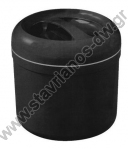  Παγοδιατηρητής πλαστικός 10lt με σχάρα και βιδωτό καπάκι σε χρώμα μαύρο DW-30396 