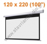 Ηλεκτρική Οθόνη προβολής για projectors 120 x 220 m (100") 16:9 με gain 1.1 MTS-100/16:9 