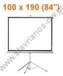  Οθόνη προβολής με τρίποδο για projectors 100 x 190 cm (84") 16:9 με gain 1.1 TPS-84/16:9 