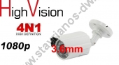  High Vision  AHD  Bullet AHD / CVI / TVI / CVBS 4   1    3.6mm   2.0MP HV-462 