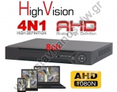  AHD DVR   4IN1 (ANALOG / AHD / IP / CVI ) 8     1080N HV-908 