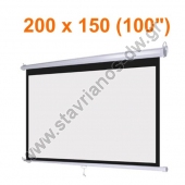  -    projectors 150 x 200 cm (100") 4:3  gain 1.1 MNS-100/4:3 