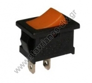    (Rocker) mini   ON-OFF 2  250V / 6A max    RL3-111-220V/OR 