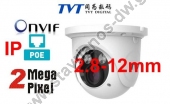  TVT TD-9525S3 Κάμερα IP Dome με ανάλυση 2.0MP και φακό 2.8-12mm 