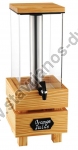  Διανεμητής χυμού μονός με βάση μασίφ ξύλινη απο σημύδα με βρύση με χωρητικότητα 8 λίτρων DW-31501 