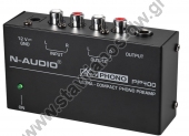  Προενισχυτής Phono μετατρέπει το σήμα phono σε Line με έξοδο stereo rca & 1/4" TRS PP400 