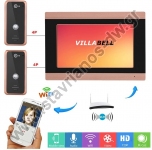 Θυροτηλεόραση με 1 μόνιτορ-οθόνη 7" TFT LCD και 2 κάμερες η οθόνη συνδέεται μέσω WiFi με το δίκτυο VDP-729WF 