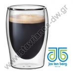  Ποτήρι Διπλότοιχο ISO-Glass για Espresso με χωρητικότητα 8cl DW-33965 