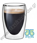  Διπλότοιχο Ποτήρι ISO-Glass για καφέ με χωρητικότητα 20cl DW-33966 
