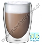  Διπλότοιχο Ποτήρι ISO-Glass για Cappuccino με χωρητικότητα 30cl DW-33967 