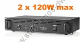  Τελικός Ενισχυτής ήχου PA με ισχύ 2 x 120 W max AAMP16100BK 