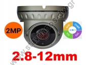  AHD Κάμερα Dome τεχνολογίας 4 σε 1 (AHD / TVI / CVI / CVBS) με ανάλυση 2MP και φακό 2.8-12mm DW-80-2.8-12G 