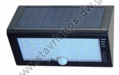  Αυτόνομο ηλιακό φωτιστικό με 35 LED και ανιχνευτή κίνησης σε χρώμα μαύρο SOLAR-LED35Β 