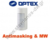  OPTEX VXI-DAM-X5 Εξωτερικός ανιχνευτής με τεχνολογία Antimasking & MW 2 πυροηλεκτρικών στοιχείων με microwave και εμβέλεια 12m 