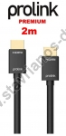  PROLINK-HDMI-2M HDMI Καλώδιο αρσενικό σε HDMI αρσενικό v2.0 High Speed σε μήκος 2m 
