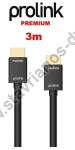  PROLINK-HDMI-3M HDMI Καλώδιο αρσενικό σε HDMI αρσενικό v2.0 High Speed σε μήκος 3m 