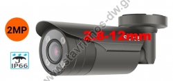  AHD   Bullet AHD / CVI / TVI / CVBS 4   1    2.8 -12mm   2.0MP (1080p) DW-200-GREY 