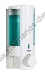  Διανεμητής σαπουνιού για το μπάνιο με χωρητικότητα 300ml πλαστικός σε χρώμα λευκό DW-33859 