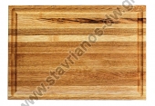  Ξύλινο Πλατό απο ξύλο καστανιάς με λούκι DW-34146 