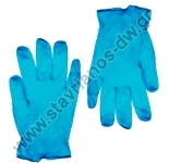  Γάντια μιας χρήσης Βινυλίου χωρίς Λατέξ με πούδρα σε χρώμα Μπλέ MEDIUM (σετ 100τμχ) DW-13247 