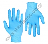  Γάντια μιας χρήσης Νιτριλίου χωρίς πούδρα σε χρώμα Μπλέ MEDIUM (σετ 100τμχ) DW-13251 