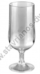  Πλαστικό ποτήρι πισίνας Μπύρας με πόδι και χωρητικότητα 400ml διάφανο DW-30016 