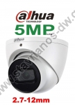  DAHUA HAC-HDW1500T-Z-A-2712 Dome κάμερα με φακό Varifocal 2.7-12mm motorized lens και ανάλυση 5MP και ενσωματωμένο μικρόφωνο 
