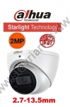  DAHUA HAC-HDW2241T-Z-A-27135 Starlight Dome κάμερα με φακό Varifocal 2.7-13.5mm motorized lens και ανάλυση 2MP και ενσωματωμένο μικρόφωνο 